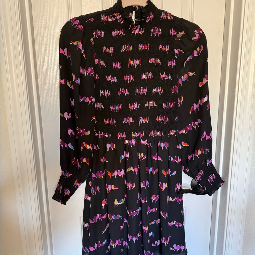 Kate Spade Black Dress with Pink and Purple Accents